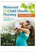 Maternal & Child Health Nursing: Care of the Childbearing & Childrearing Family 8th Edition Test Bank / Instant Test Bank For Maternal & Child Health Nursing: Care of the Childbearing & Childrearing Family 8th Edition Authors: JoAnne Silbert-Flagg, Pillit