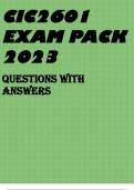 CIC2601 EXAM PACK 2023