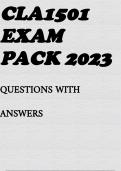 CLA1501 EXAM PACK 2023