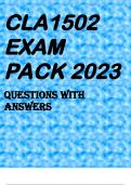 CLA1502 EXAM PACK 2023