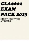 CLA2602 EXAM PACK 2023