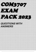 COM3707 EXAM PACK 2023