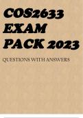 COS2633 EXAM PACK 2023