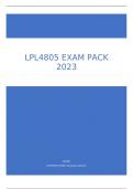 LPL4805 EXAM PACK 2023.