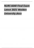 NURS 6640 Final Exam  Latest 2021 Walden  University.docx   Review Test Submission:  NURS 6640 Week 11 Final Exam Question 1 1 out of 1 points A PMHNP has been treating a 9-year-old patient who was referred by her school. Students are asked to raise their