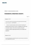 BUSINESS C720 Fundamental Operations Concepts Quiz