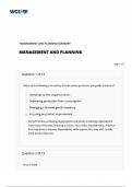 BUSINESS C720 Management and Planning Unit Test