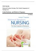 Test Bank - Maternal Newborn Nursing: The Critical Components of Nursing Care, 3rd Edition (Durham, 2019), Chapter 1-19 | All Chapters