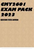 CMY2601 EXAM PACK 2023