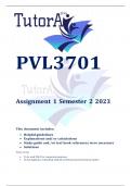 PVL3701 Assignment 1 Semester 2 2023