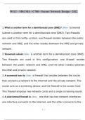 WGU - MSCSIA - C700 - Secure Network Design - 2022 - Practice Test with complete solution