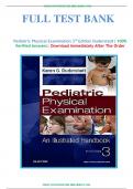 Test Bank For Pediatric Physical Examination 3rd Edition by Karen G. Duderstadt