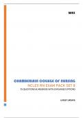 CHAMBERLAIN COLLEGE OF NURSING (NCLEX RN) EXAM PACK SET 8 - 75 QUESTIONS & ANSWERS WITH EXPLAINED OPTIONS (GRADED A+) LATEST 2023