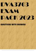 DVA3703 EXAM PACK 2023