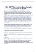 IIBA CBAP Certification Exam Sample Questions GRADED A 2023 