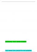 TEST BANK FOR CONCEPTS FOR NURSING PRACTICE 3RD EDITION BY GIDDENS 2023 VERIFIED QUESTION& ANSWERS GRADED A+