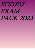 ECS3707 EXAM PACK 2023