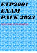 ETP2601 EXAM PACK 2023