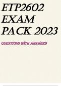 ETP2602 EXAM PACK 2023