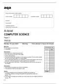 Aqa Computer Science A level 7517/2 June2023 Question Paper.