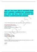   BIOS 251 Final Exam 2023-24 ACCURATE EXAM WITH ANSWERS SUMMER-FALL SESSION2023-2024 WITH 200 REAL EXAM QUESTIONS AND CORRECT ANSWERS(VERIFIED ANSWERS