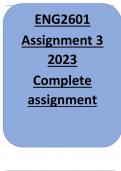 ENG2601 ASSIGNMENT 3 ESSAY 2023