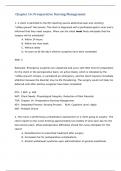 Chapter 14 Preoperative Nursing Management questions and answers