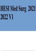 Med Surg HESI 2021/2022 NEW V1