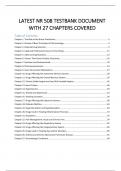 LATEST NR 508 TESTBANK DOCUMENT WITH 27 CHAPTERS COVERED