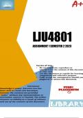 LJU4804 Assignment 1 (DETAILED ANSWERS) Semester 2 2023 (690973) - DUE 31 August 2023