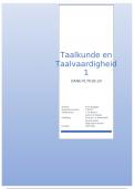 Taalkunde 1b (taalvariatie, meertaligheid)