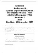 ENG2613 Assignment 04 Semester 02 2023 (Due 08 September)