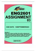 ENG2601ASSIGNMENT 3 DUE 12 SEPTEMBER 2023