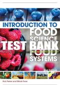 Test Bank For Introduction to Food Science and Food Systems - 2nd - 2017 All Chapters - 9781435489394