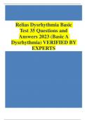 Relias Dysrhythmia Basic Test 35 Questions and Answers 2023 (Basic A Dysrhythmia)