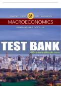 Test Bank For Macroeconomics: Private and Public Choice - 16th - 2018 All Chapters - 9781305506756