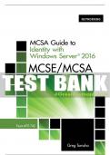 Test Bank For MCSA Guide to Identify with Windows Server 2016, Exam 70-742 - 1st - 2018 All Chapters - 9781337400893