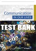 Test Bank For Communication in Our Lives - 8th - 2018 All Chapters - 9781305949546
