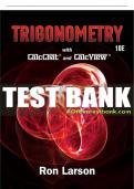 Test Bank For Trigonometry - 10th - 2018 All Chapters - 9781337278461