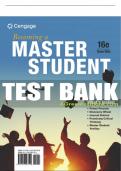 Test Bank For Becoming a Master Student - 16th - 2018 All Chapters - 9781337097109