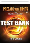 Test Bank For Precalculus with Limits - 4th - 2018 All Chapters - 9781337271189