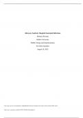 PA004: Design and Implementation Advocacy Analysis: Hospital Associated Infections Fall 2023