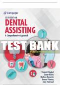 Test Bank For Dental Assisting: A Comprehensive Approach - 6th - 2023 All Chapters - 9780357456521