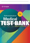 Test Bank For Administrative Medical Assisting - 9th - 2024 All Chapters - 9780357765272