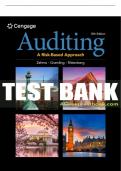 Test Bank For Auditing: A Risk Based-Approach - 12th - 2024 All Chapters - 9780357721872