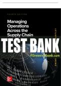 Test Bank For Managing Operations Across the Supply Chain, 4th Edition All Chapters - 9781260239461