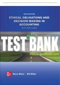 Test Bank For Ethical Obligations and Decision-Making in Accounting: Text and Cases, 6th Edition All Chapters - 9781264135943