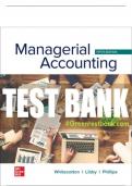 Test Bank For Managerial Accounting, 5th Edition All Chapters - 9781264100859