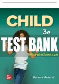 Test Bank For Child, 3rd Edition All Chapters - 9781265409036