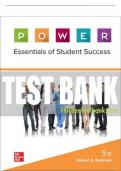 Test Bank For P.O.W.E.R. Learning and Your Life: Essentials of Student Success, 5th Edition All Chapters - 9781264200887